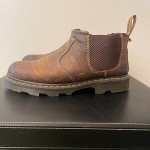 Dr. Martens Dark Brown Leather Men's Boots